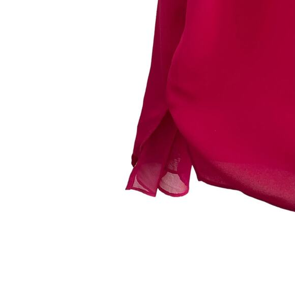 Cato Tunic Top Women Scoop Neck Flowy Lined Vibrant Size 18/20 Pink Layering - Picture 6 of 11